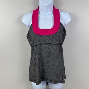 ✨3/$25✨ Lululemon Women's Gray and Pink Tank Top - 10